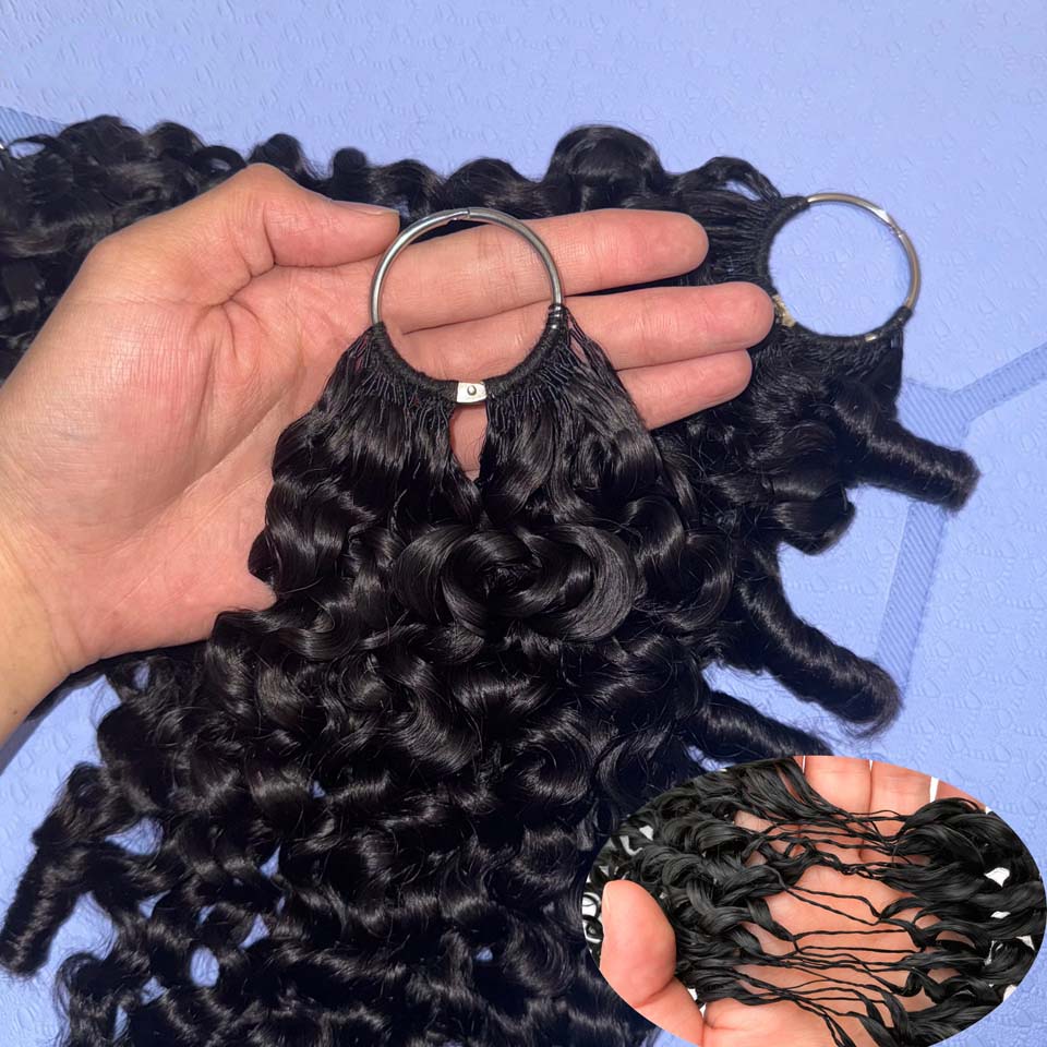 Invisible Tape In Extensions Real Hair - Extensões de Cabelo Humano Cacheado Birmanês