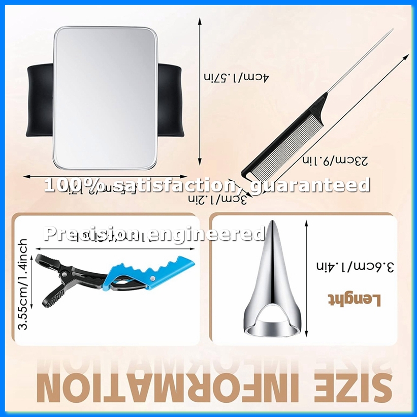 Hair Clips - 8 Peças: Anel de Separação de