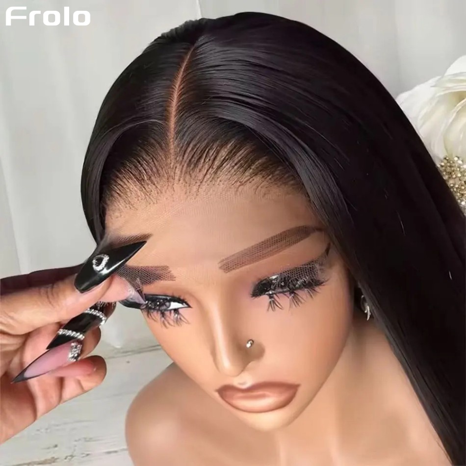 Lace Front Wigs - Perucas de Cabelo Humano Liso Sem