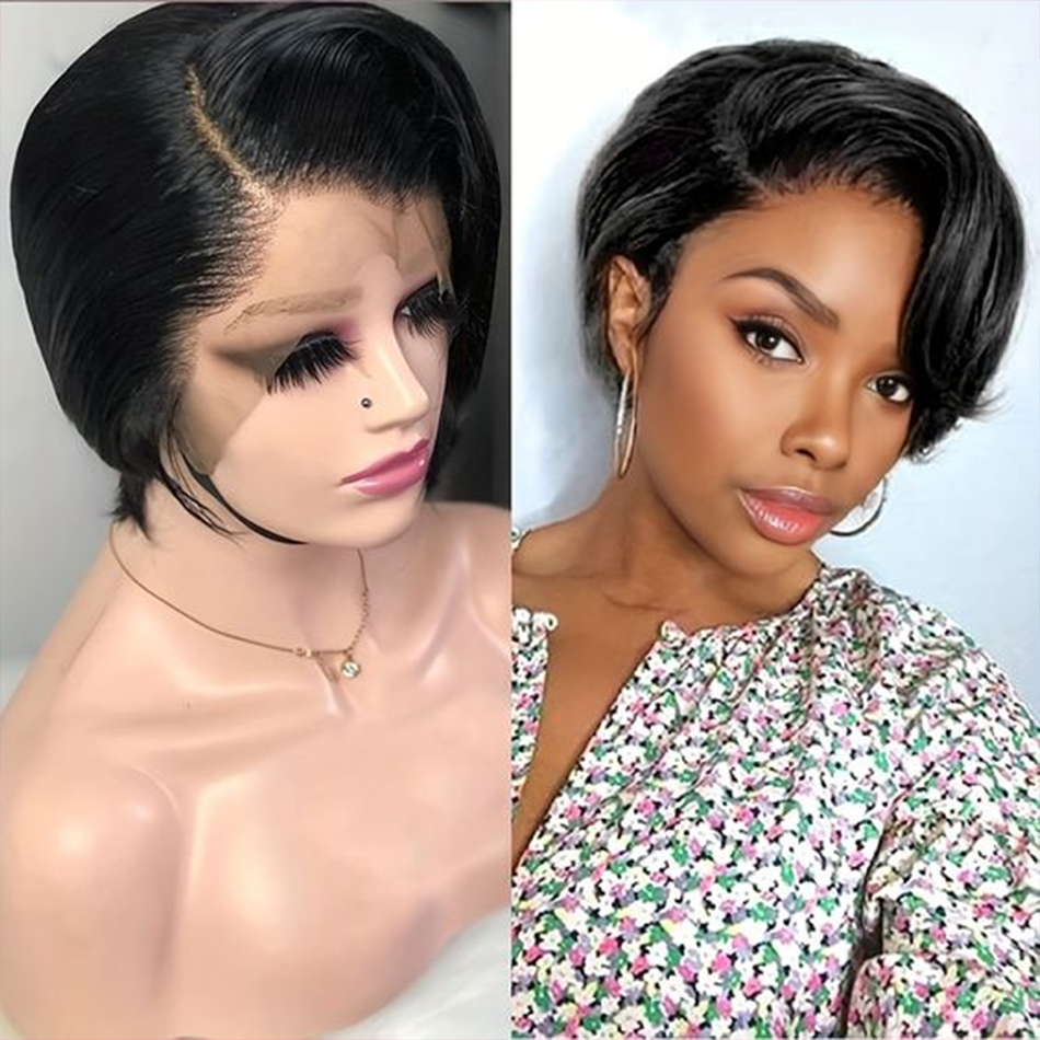 Short Pixie Cut Wig Human Hair Cheap - Pixie Cut Perucas de Cabelo Humano