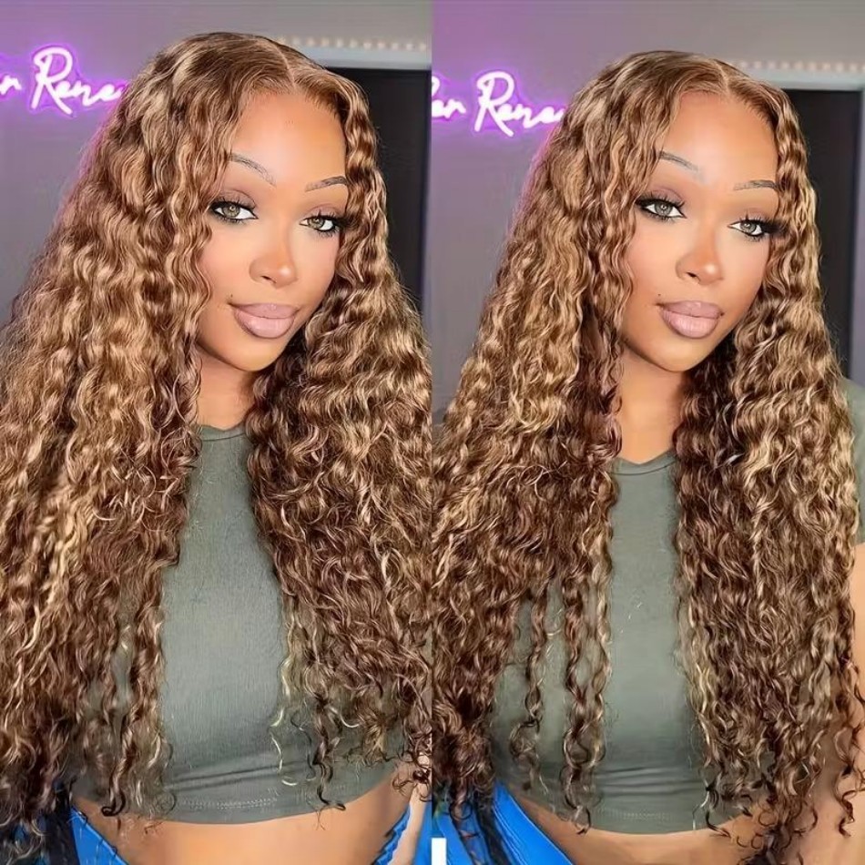 427 destaque ombre peruca de c - Human Hair Wigs avaliação e preço
