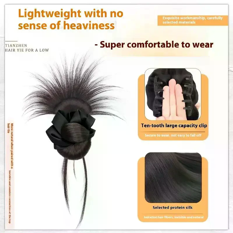 Clipe de garra de coque bagunç - Claw Clip Messy Bun Hair Piece avaliação e preço