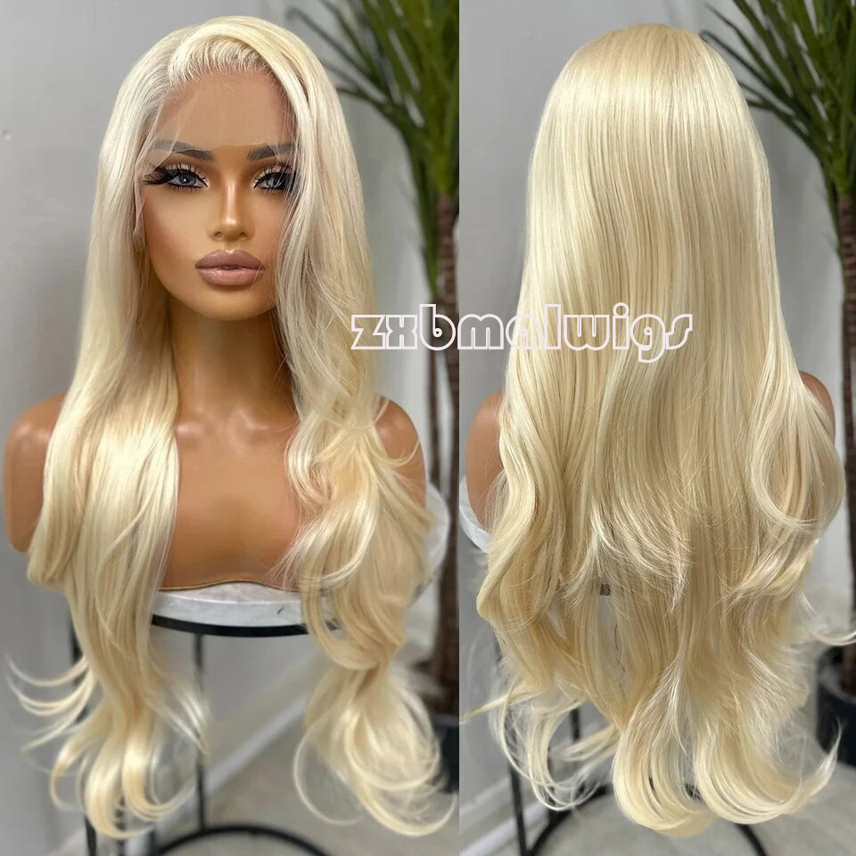 Peruca de Cabelo Sintético 613 - 613 Blonde Body Wave Lace Front Wig avaliação e preço