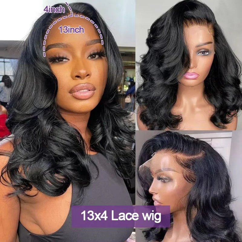 Peruca Curta Bob com Ondas Cor - Glueless Wear And Go Human Hair Wig avaliação e preço