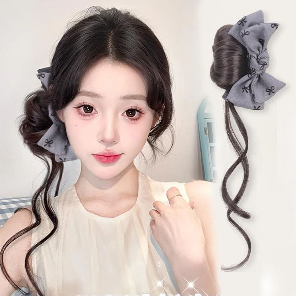 Extensão de cabelo sintético,  - Claw Clip Messy Bun Hair Piece avaliação e preço