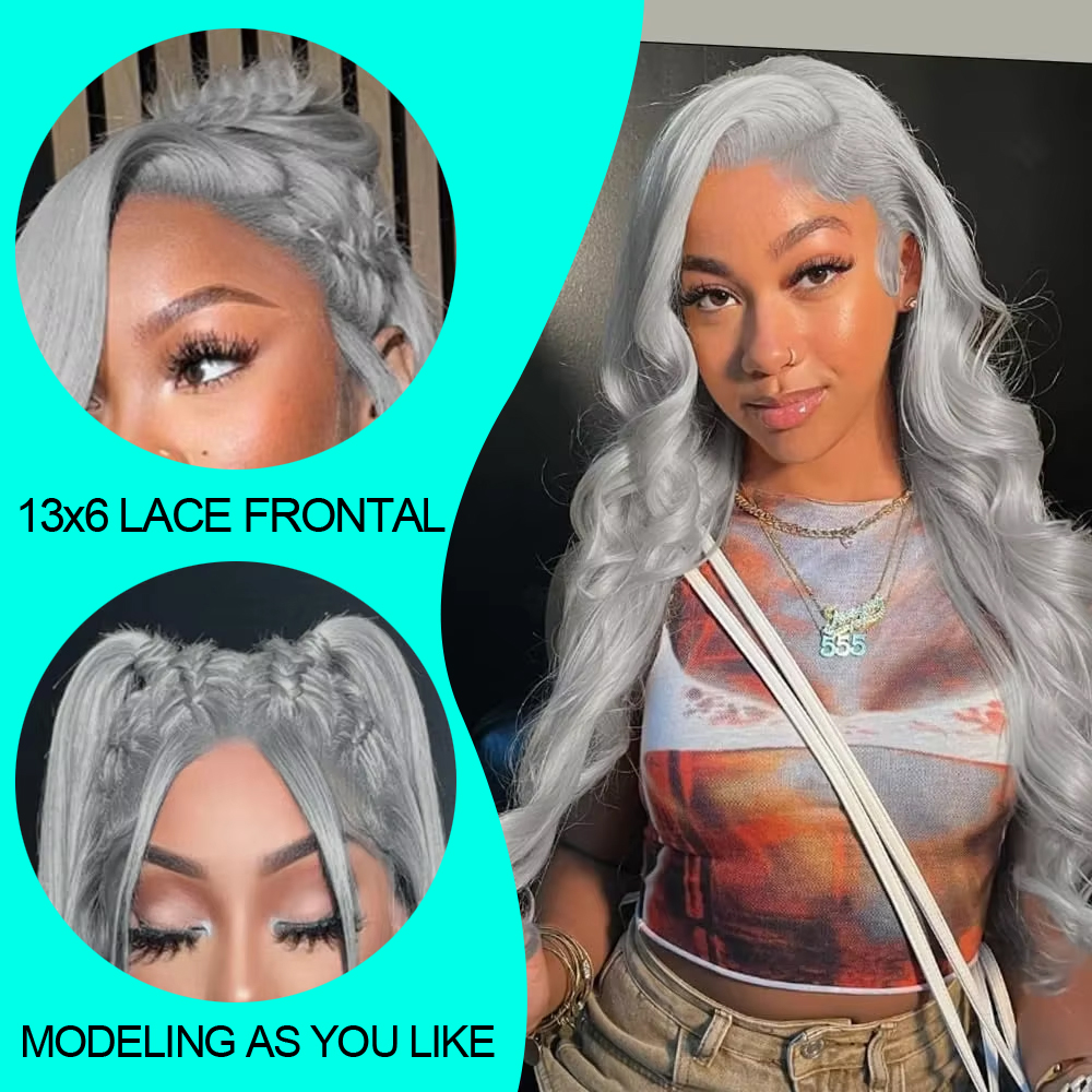 Cosplay onda do corpo prata ci - 613 Blonde Body Wave Lace Front Wig avaliação e preço