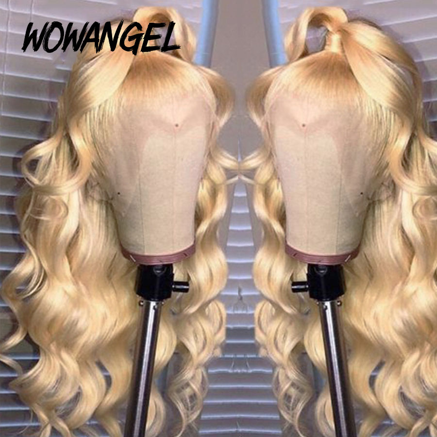 Wow anjo real hd peruca fronta - 613 Blonde Body Wave Lace Front Wig avaliação e preço