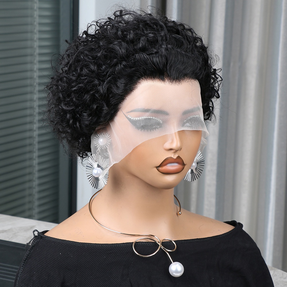 Peruca Pixie Cut de Cabelo Hum - Short Pixie Cut Wig Human Hair Cheap avaliação e preço