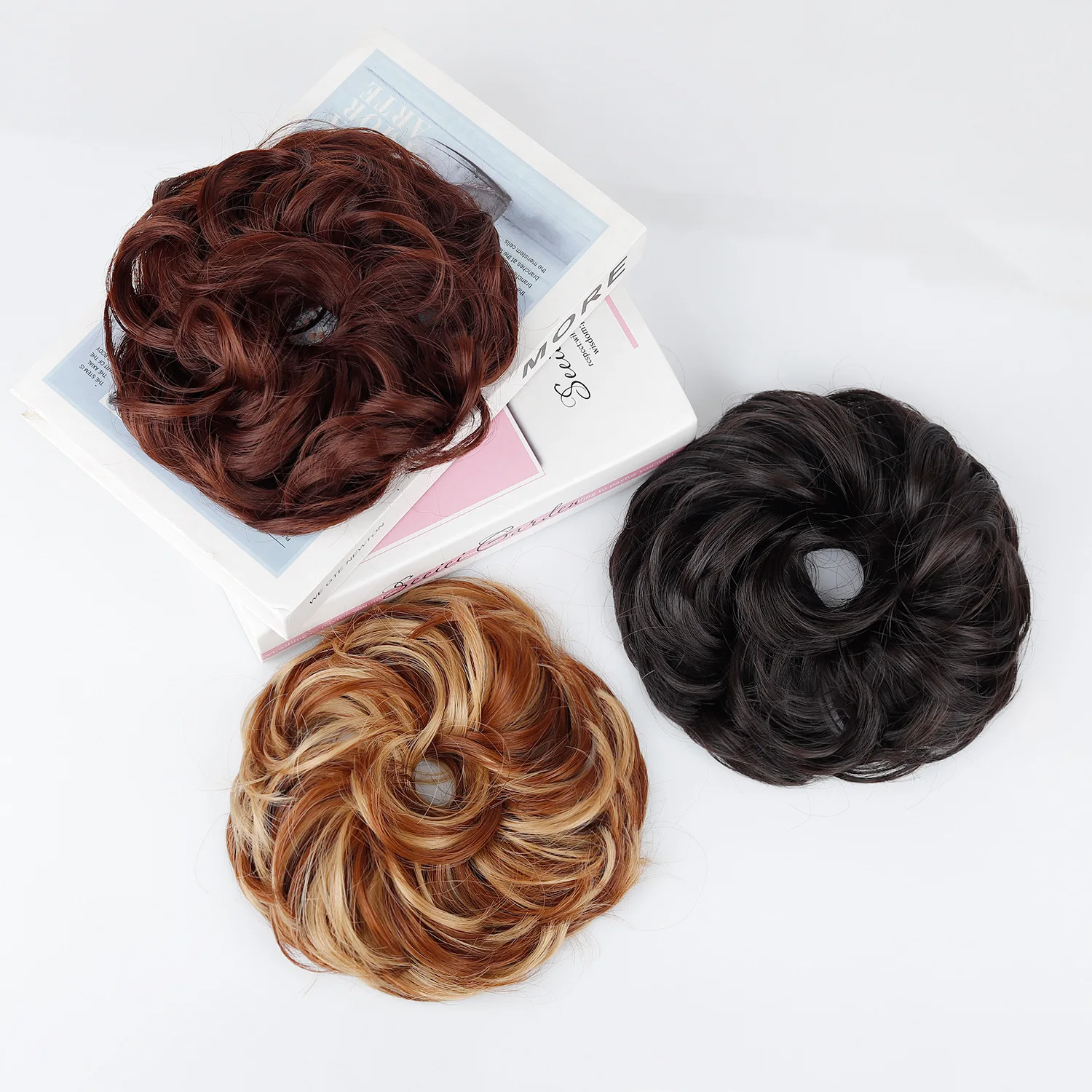 Acessório de Cabelo Elegante c - Claw Clip Messy Bun Hair Piece avaliação e preço