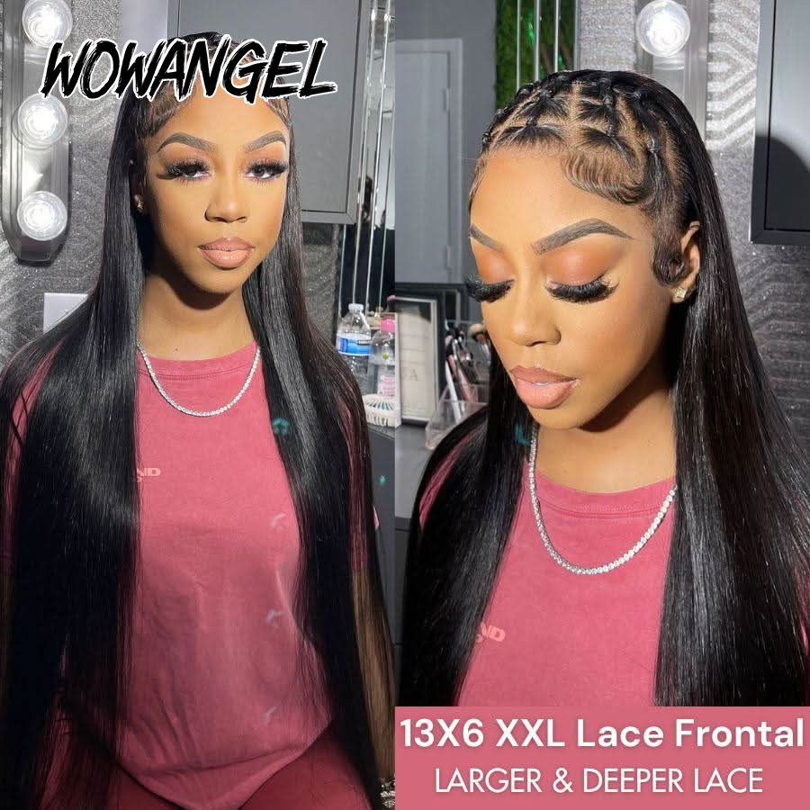 WOWANGEL Perucas Frontais Lisa - Human Hair Wigs avaliação e preço