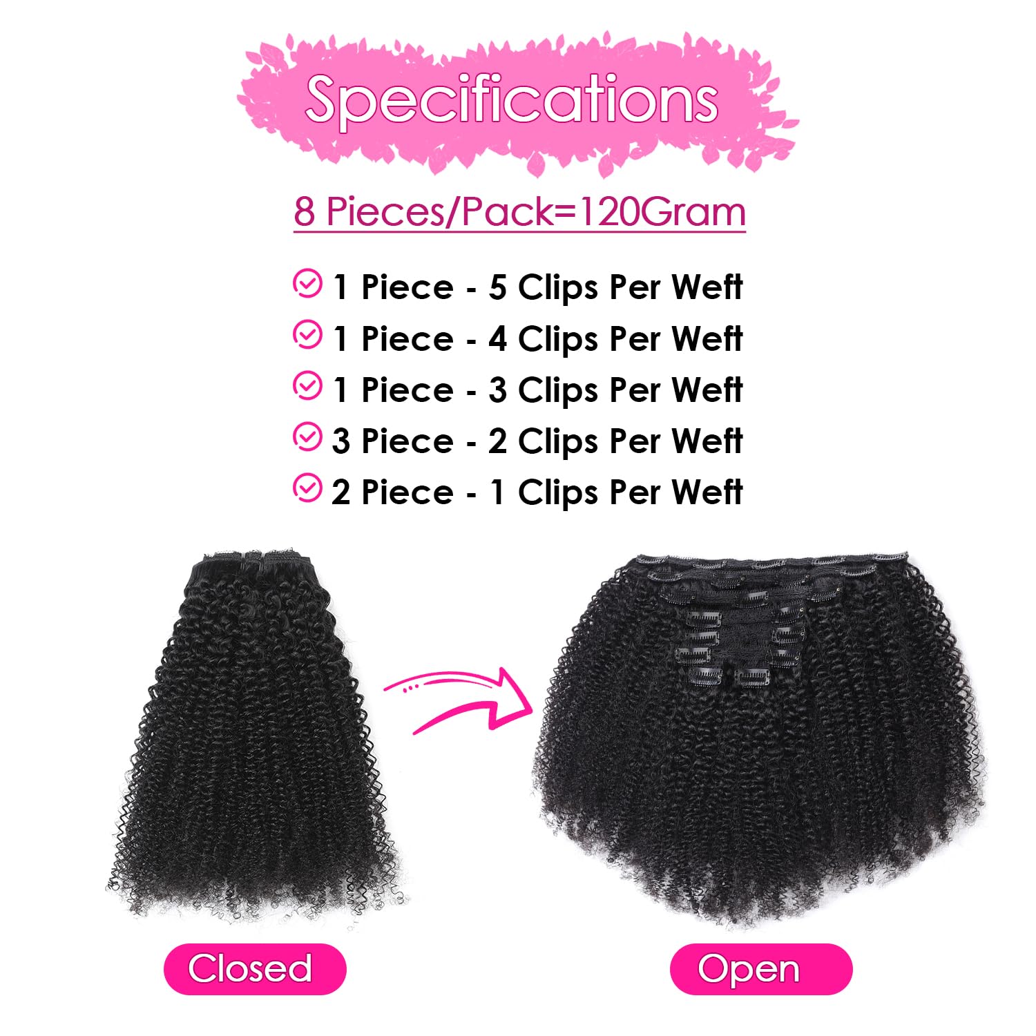 Afro encaracolado clip-in exte - Seamless Clip In Hair Extensions Human Hair avaliação e preço