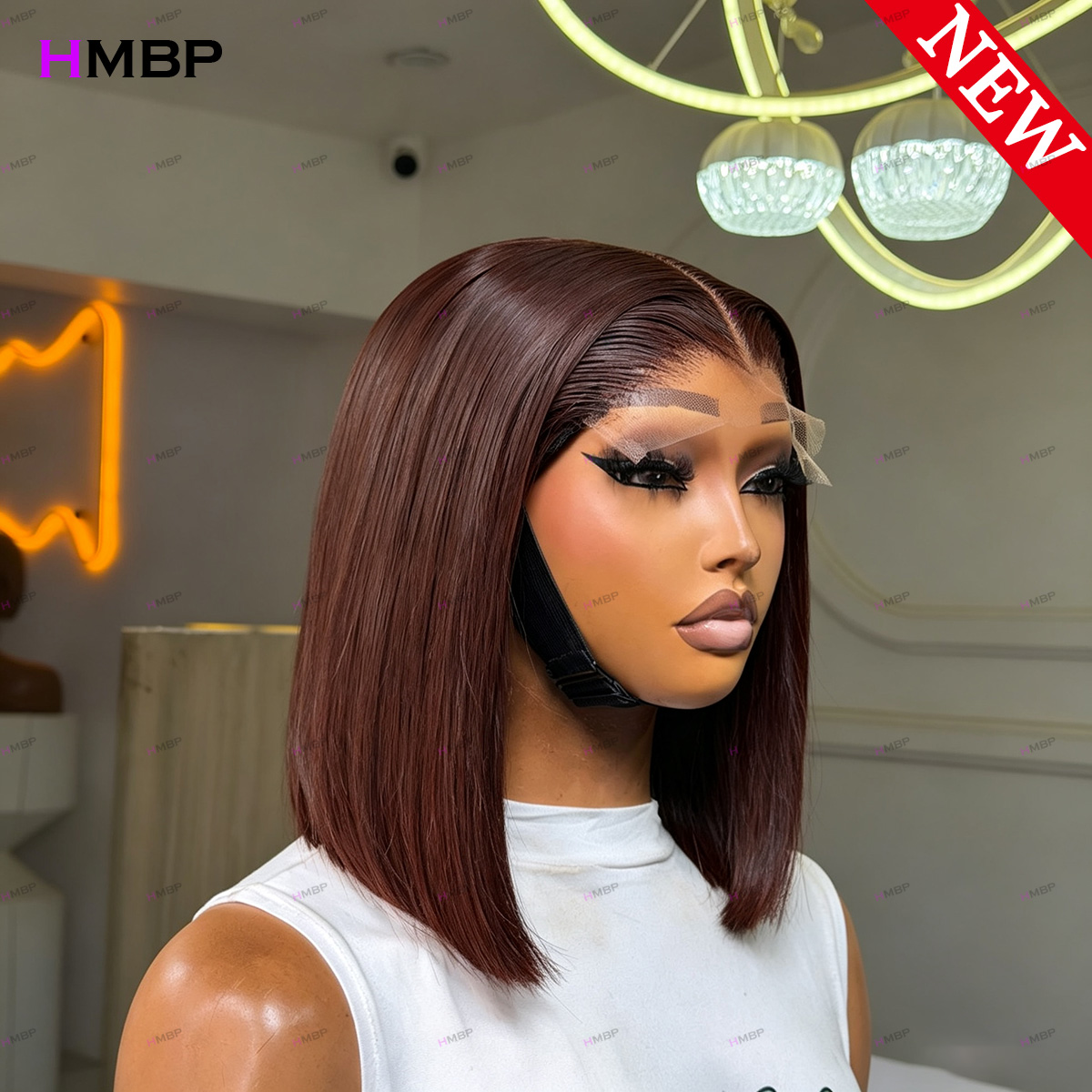 # Peruca Bob Lisa Castanho Esc - Glueless Wear And Go Human Hair Wig avaliação e preço