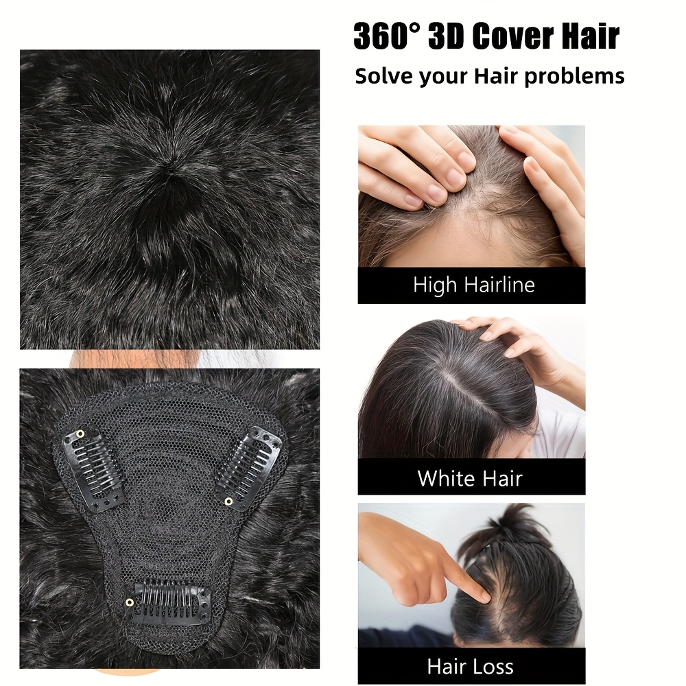 Kinky reta topper cabelo com f - Hair Bundles avaliação e preço