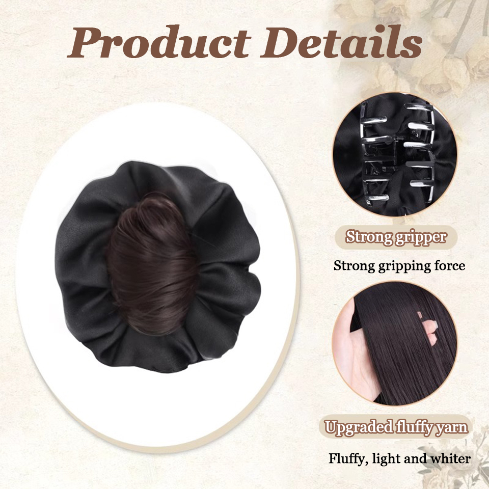 Aosi coque sintético bagunçado - Claw Clip Messy Bun Hair Piece avaliação e preço