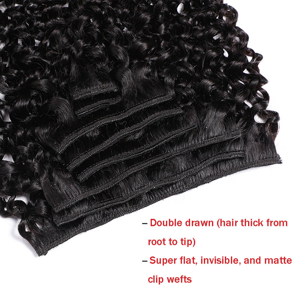 Extensões de cabelo humano cac - Seamless Clip In Hair Extensions Human Hair avaliação e preço
