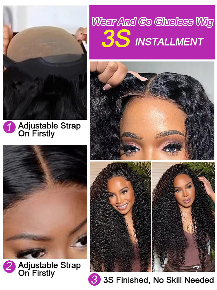 Onda de água profunda perucas  - Water Wave Bulk Human Hair For Braiding avaliação e preço